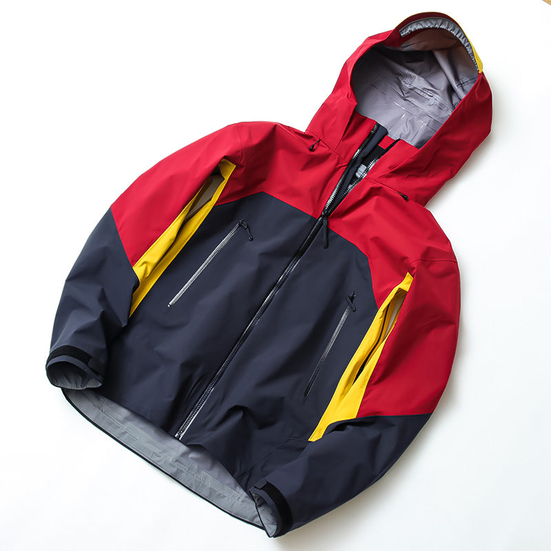 Bird Color Matching Spring And Autumn Men's Hooded Jacket