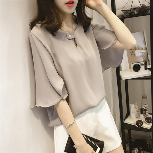 Plus Size Women's Loose And Slim Short Sleeve T-shirt Top