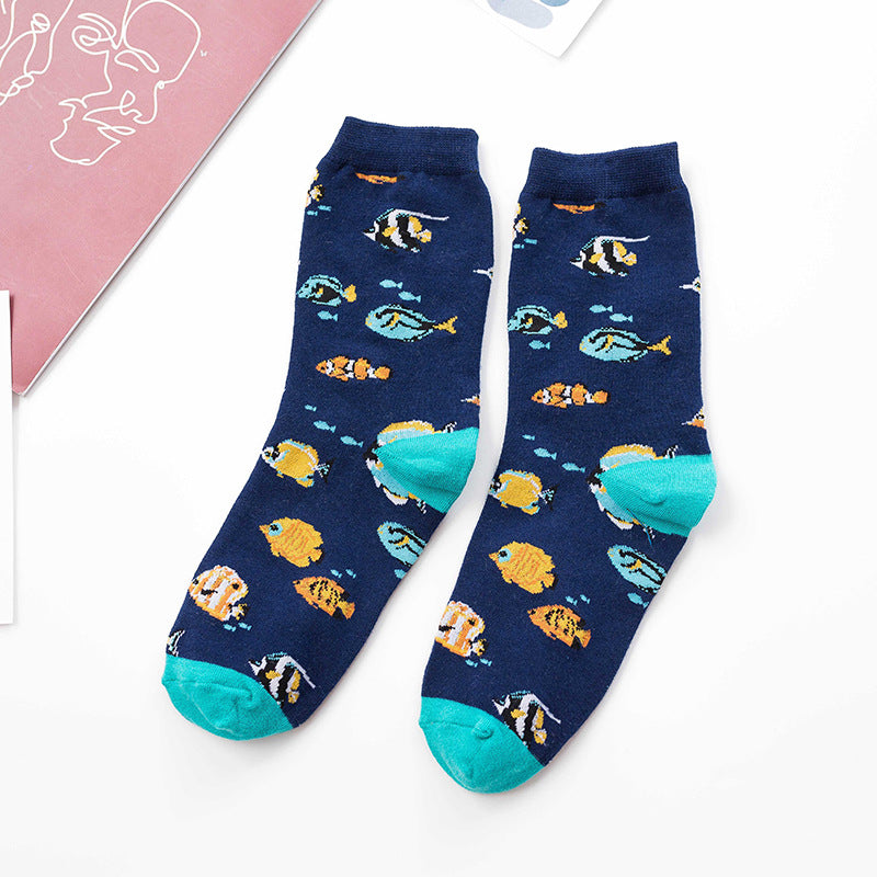 Women's Characteristic Animal Pattern Mid Tube Sports Stockings