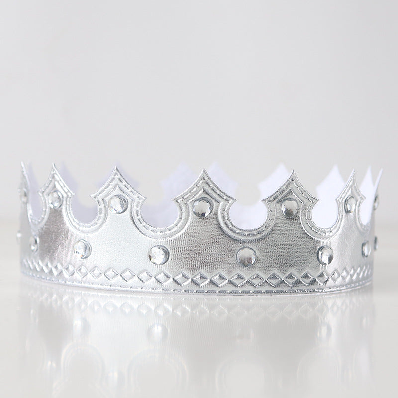 Children Birthday Arrangement Props Golden Cloth Crown