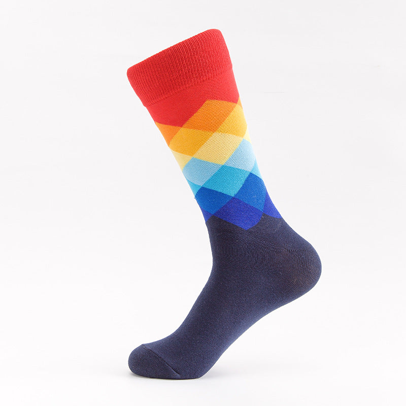 Shaping Sweat Absorbing And Deodorant Men's Trendy Long Hip Hop Cotton Socks