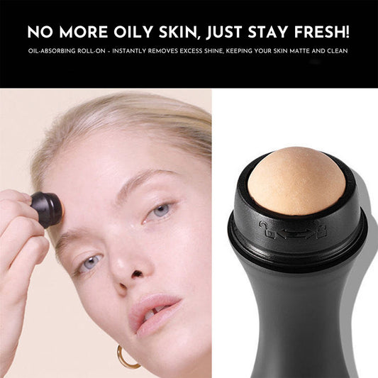 Volcanic Portable Roller  Oily Skin Control Makeup, Oil Absorbing Volcanic Reusable Facial Skin Care Tool For At-Home Or On-The-Go Mini Massage Pack Of 1