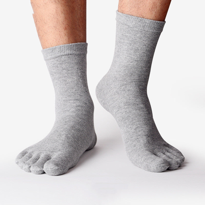 Pure Cotton Men's Thin Deodorant Short Toe Socks