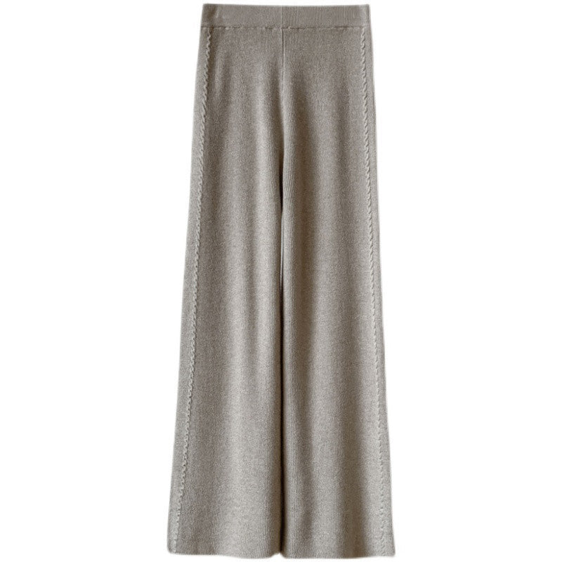 Women's Twist-covering Knitted Wide-leg Pants