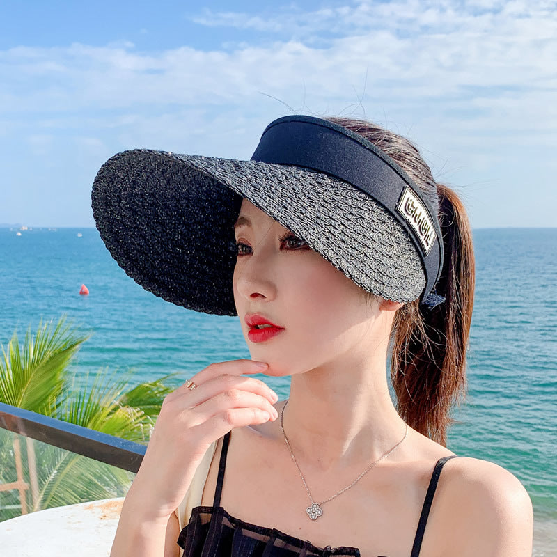 Women's Personalized Korean Style Straw Sun Hat