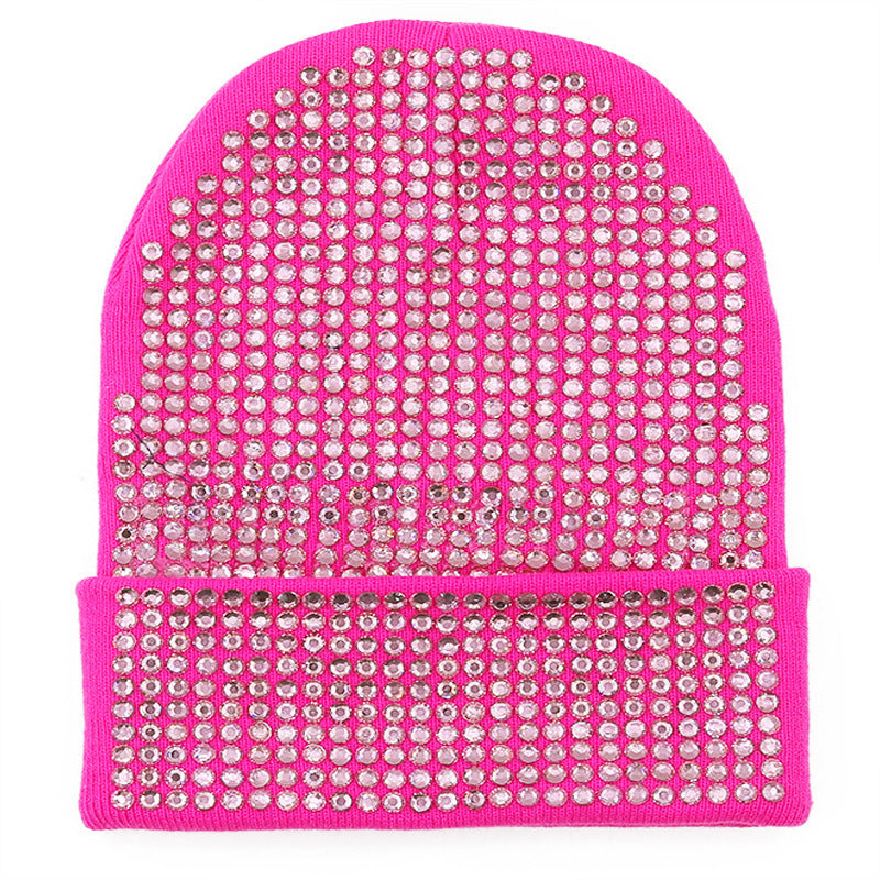 New Diamond Solid Color Handmade Wool Hat