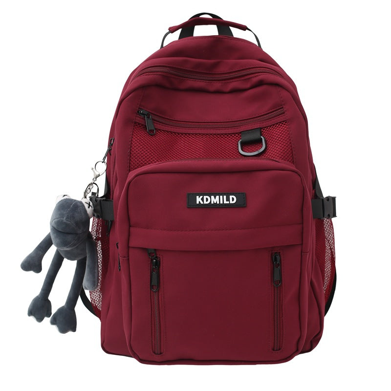 High School Students All Match Large Capacity Multi Layer Backpack