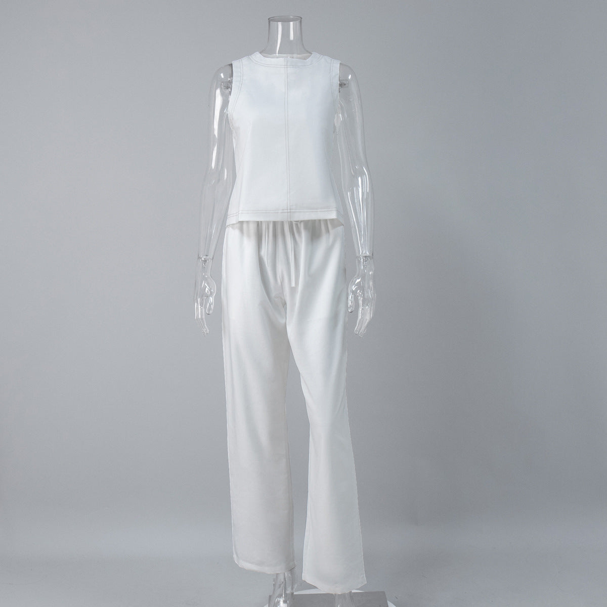 New Wide-leg Pants And Sleeveless Vest Casual Set