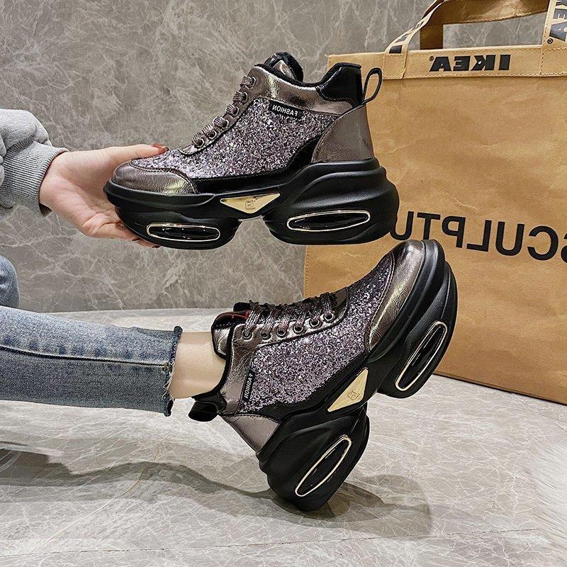 Plus Velvet Sponge Cake Sports Shoes