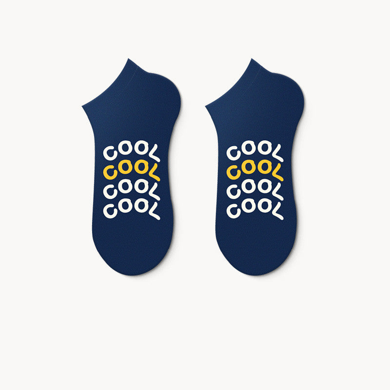 Tide Socks Female Shallow Mouth Socks Male Original Cute Cartoon Avatar Boat Socks Invisible Short Socks