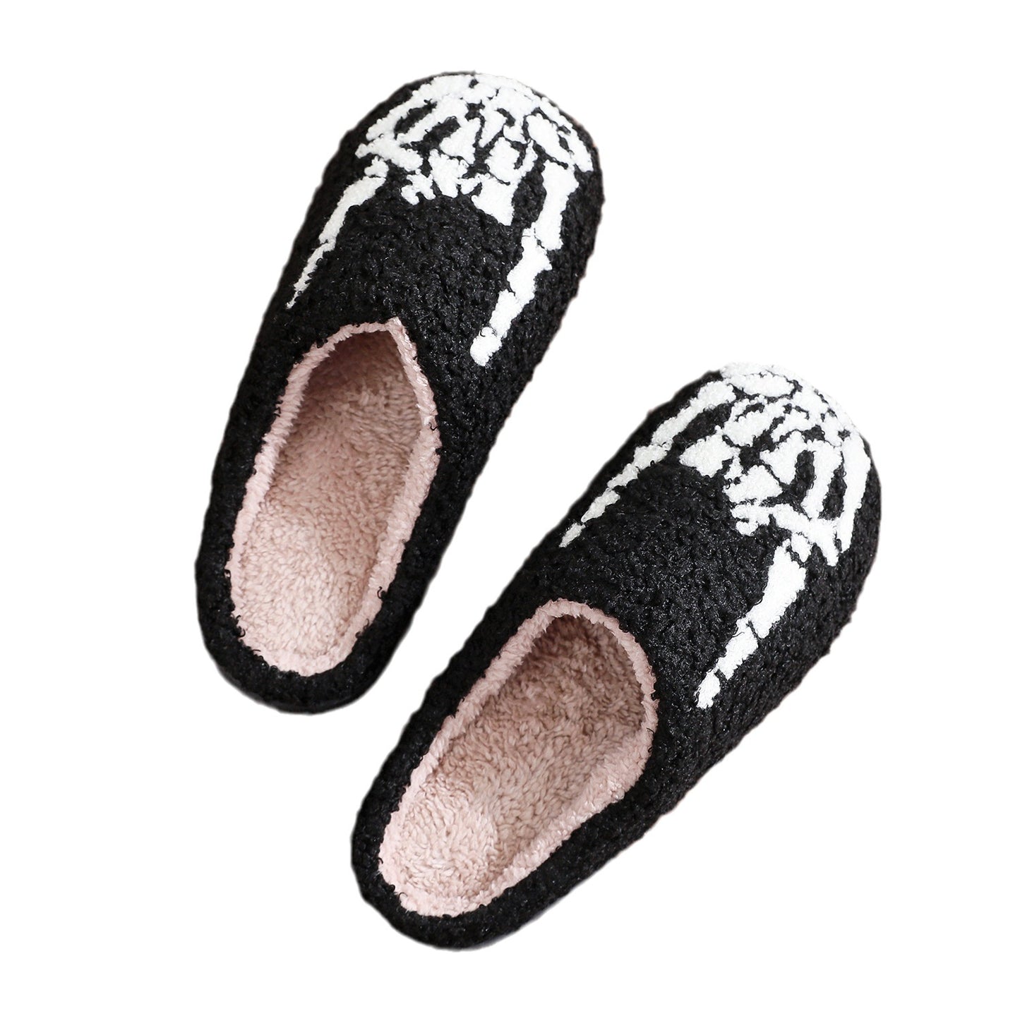 Halloween Kranie Finger Rock Broderet Printede Bomulds Sutsko