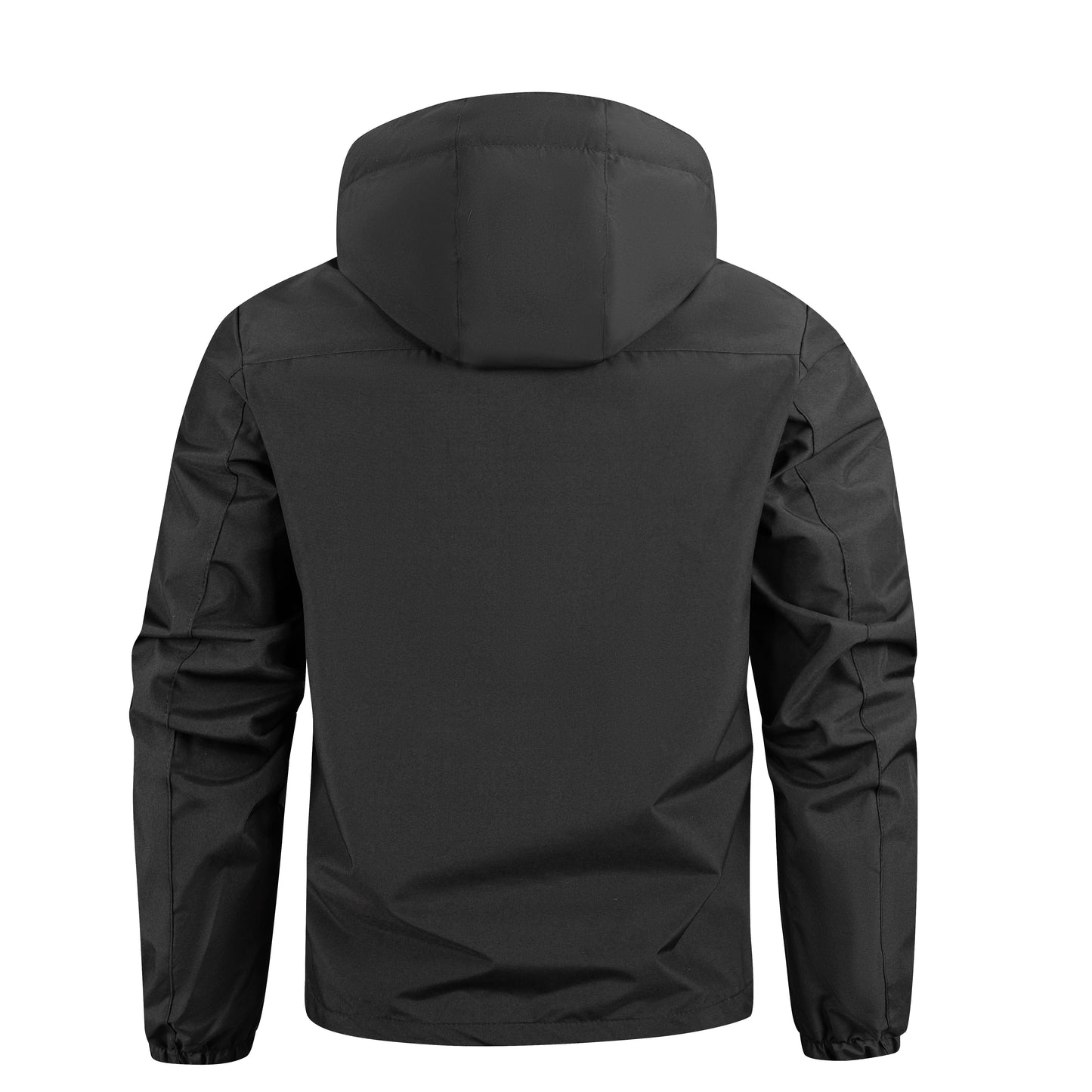 Letvægts Herrejakke Med Hætte Til Outdoor, Rejser, Vandring, Vindjakke, Alsidig, Stilrent Design