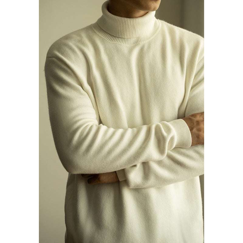 Langærmet sweater til mænd – til varme under en skjorte