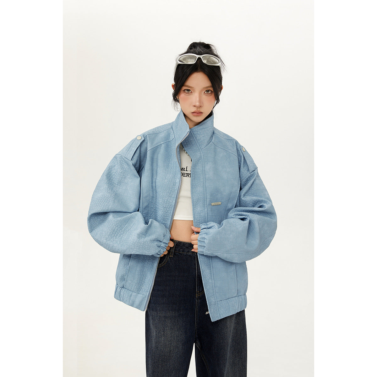 American Retro Papels PU Leather Motorcycle Coat Fashion