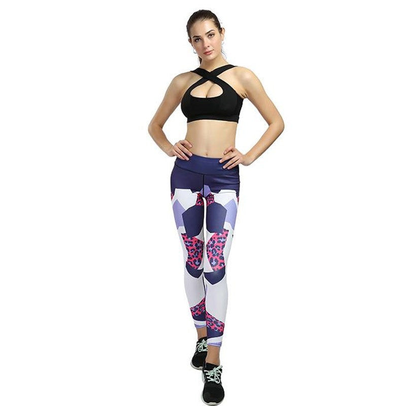 Fashion Digital Print Hip-lifting Stretch Leggings
