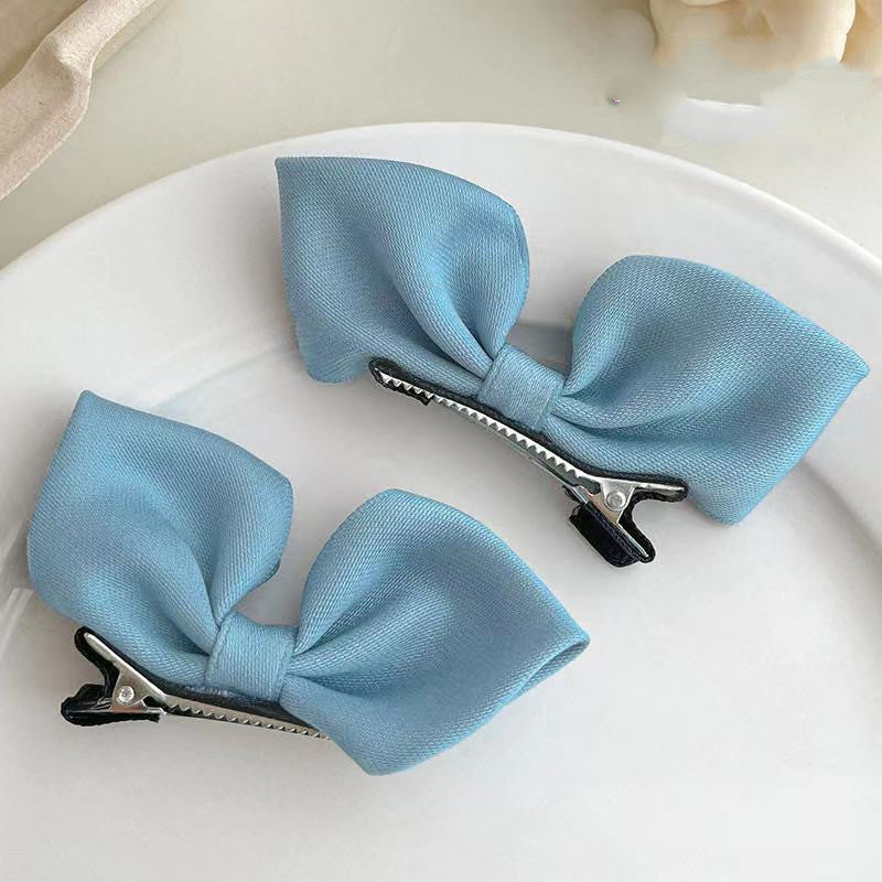 Children's Fabric Three-dimensional Bow Hairpin