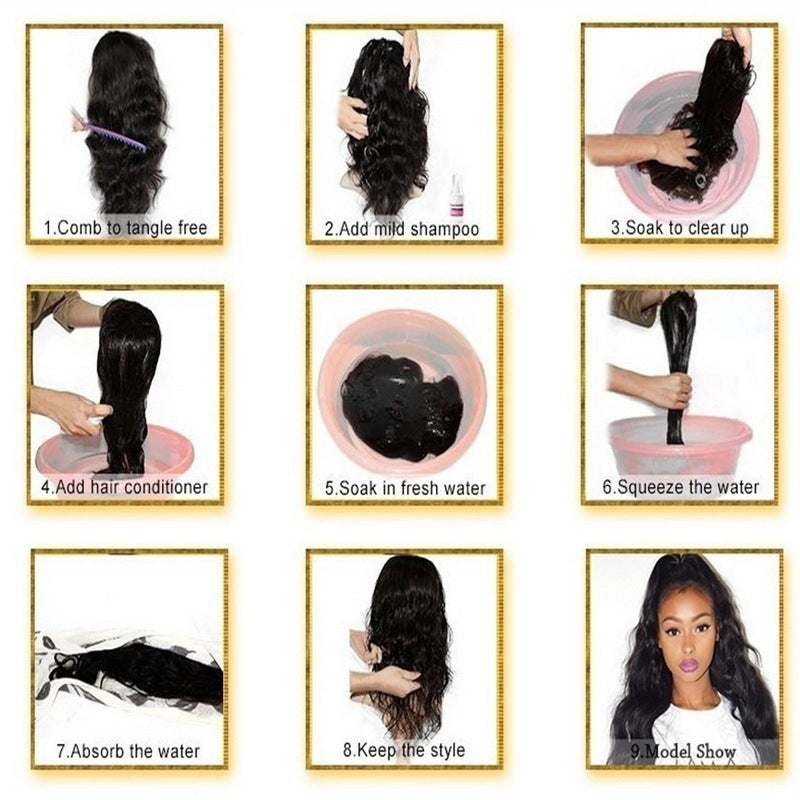 European And American Style Wig Cosplay Straight Bangs Hair