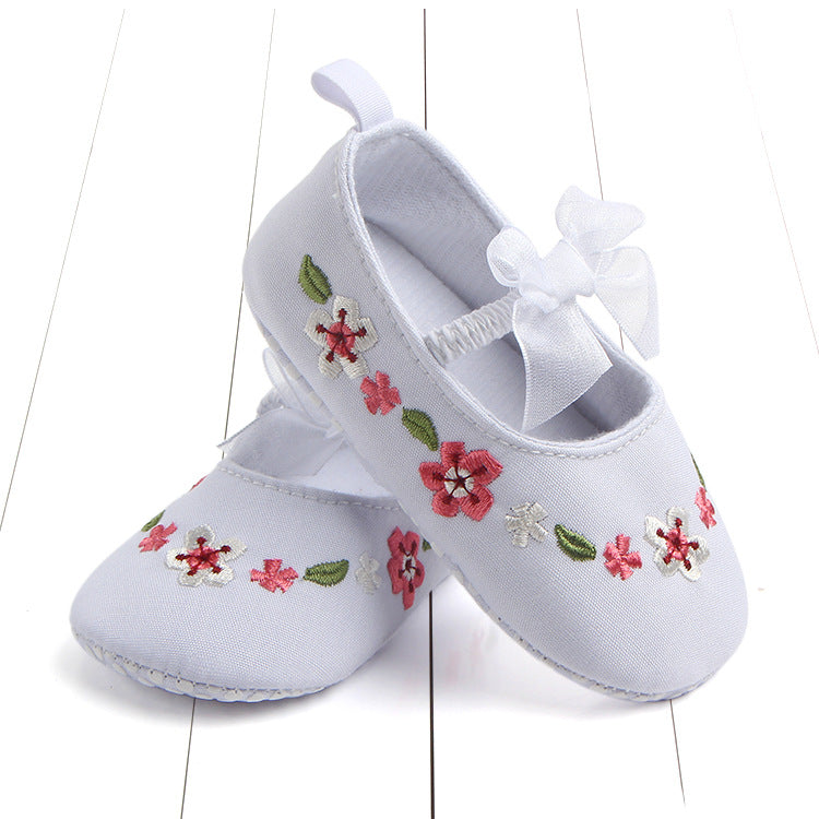 Embroidered Baby's Shoes Elastic Band Toddler Shoes