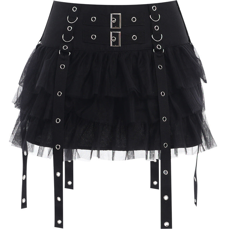 Summer New Dark Fashion Fashionmonger Hot Girl All-matching Slim Fit Cake Dress Women