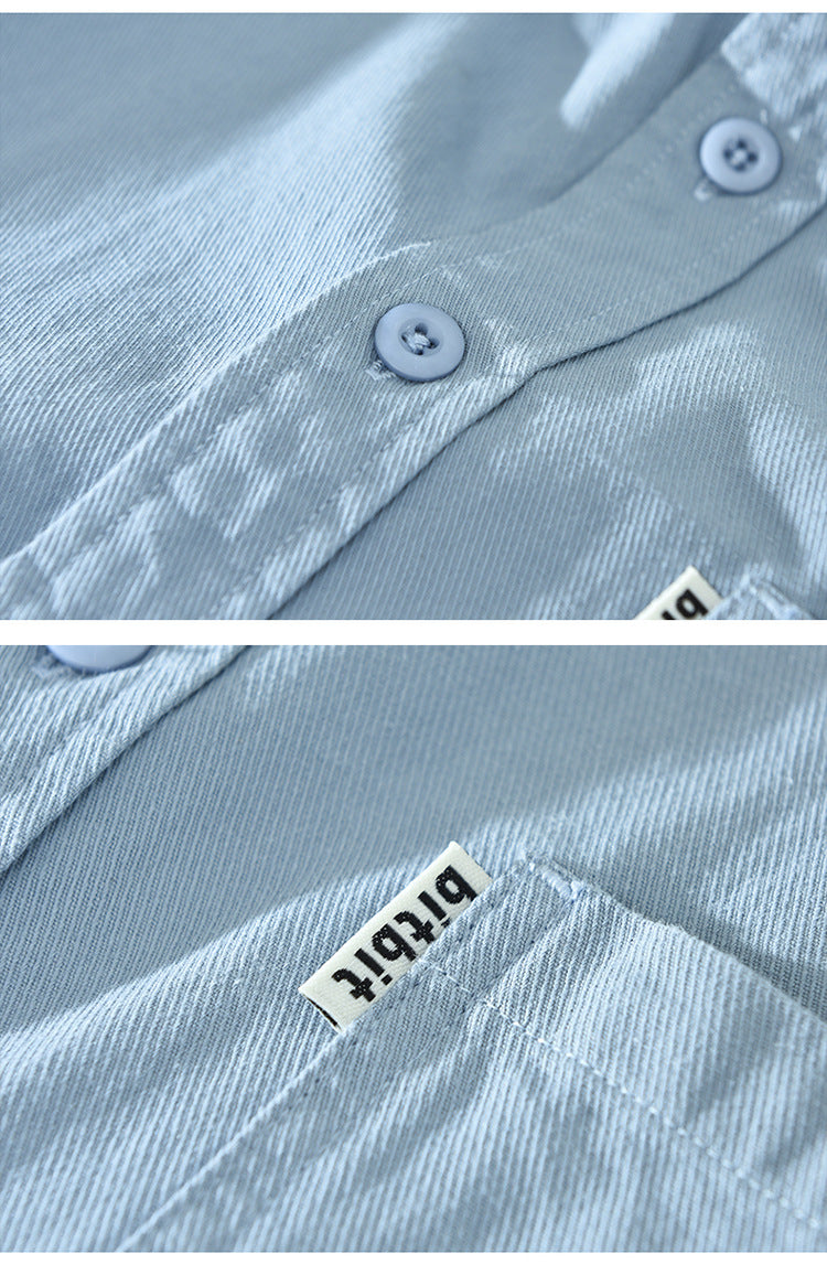 Long Sleeve Cotton Shirt Loose Casual