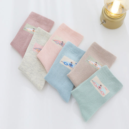 Cartoon Children's Socks Male And Female Baby In The Tube Lengthened