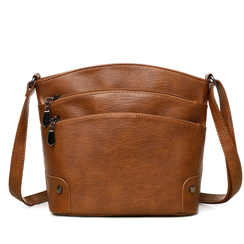 Middle-aged And Elderly Bucket Bag Multi-layer Large Capacity Hot Sale