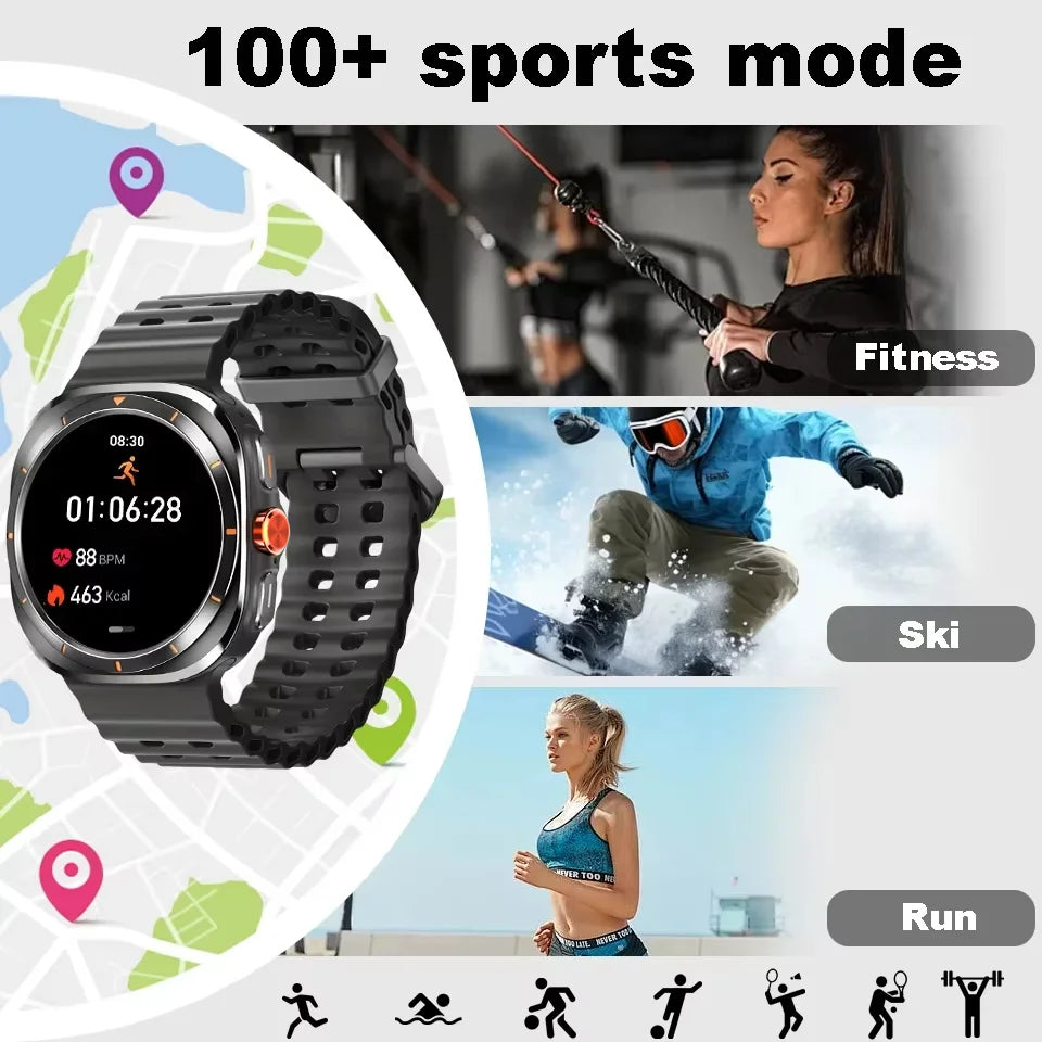 New Smart Watch Classic Men Women Smart Watch HD AMOLED Voice Call Gesture Answer Customized Dial Sports Smart Watch