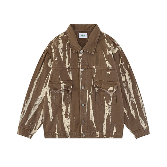 Men's Gradual Change Denim Jacket Coat