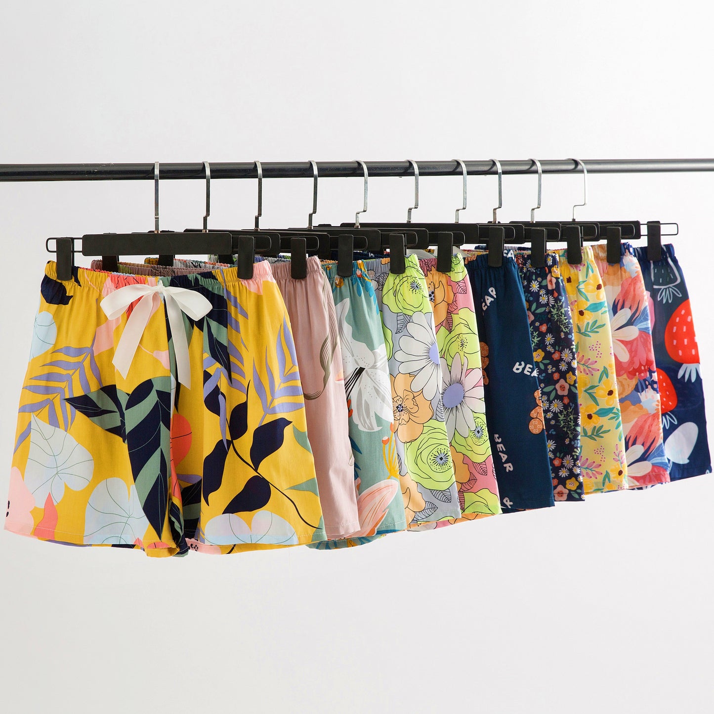 Shorts til kvinder Sommer Nye Pyjamasbukser i store størrelser, løse og tynde