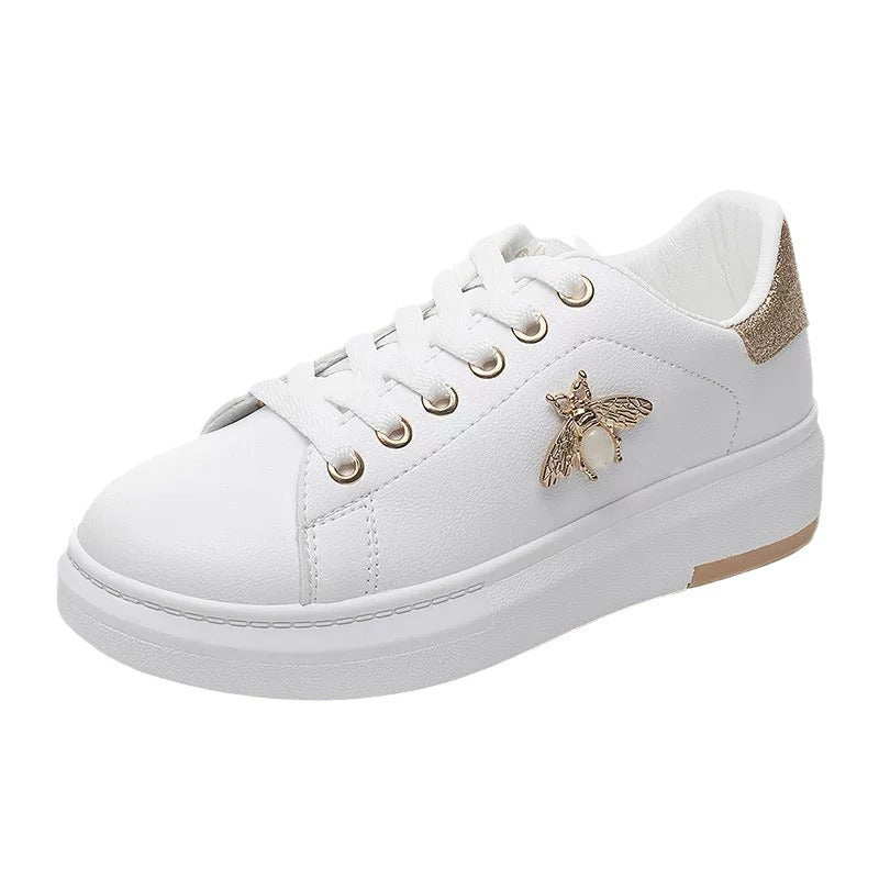 Womens Minimalist Versatile Platform Sneakers