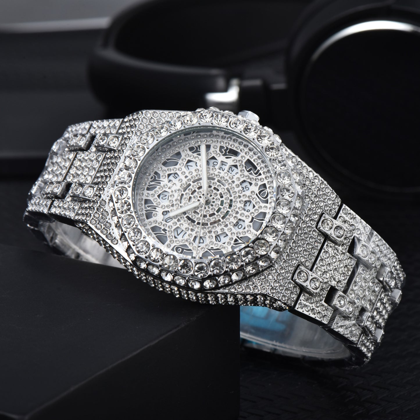 Fuld Diamond Quartz Fashion Ur Høj Kvalitet
