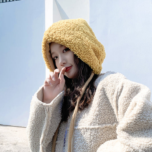 Women's Fashion Temperament Warm Lace Up Windproof Hat
