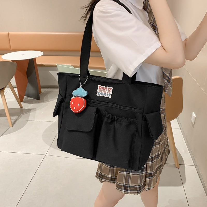 Women's Fashionable And Versatile Casual Solid Color Shoulder Bag