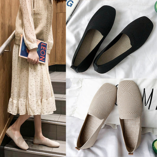 Spring Breathable Soft Soles Maternity Shoes Woven