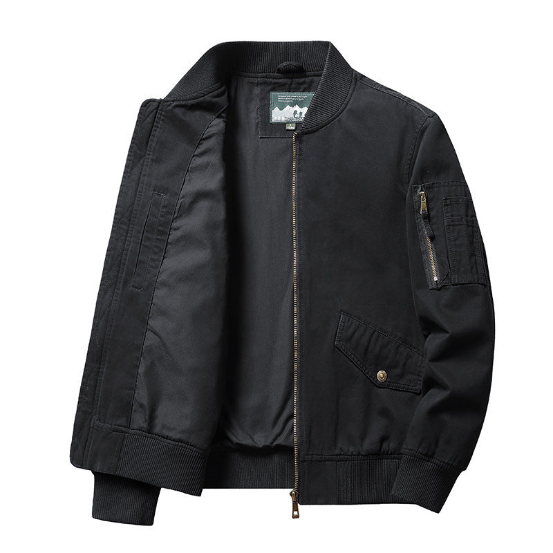 Men's Short Stand Collar Workwear Jacket