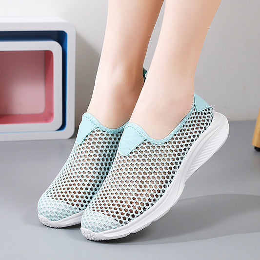 Summer Breathable Mesh Senior Walking Shoes