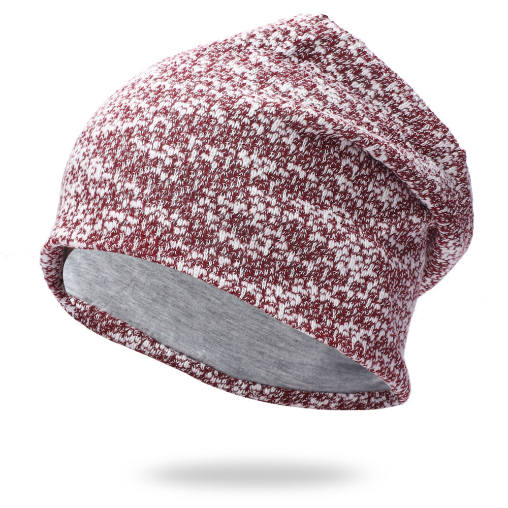 New Knitted Pullover Mixed Color Breathable Fashion Toe Hat