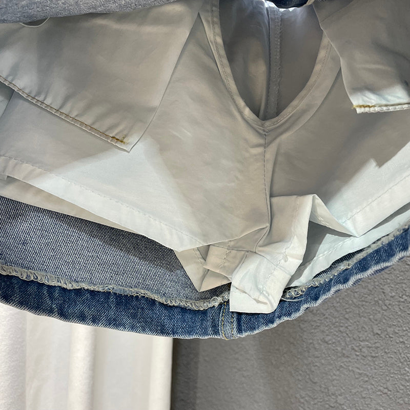 Women's Fashion Tooling Denim Skirt