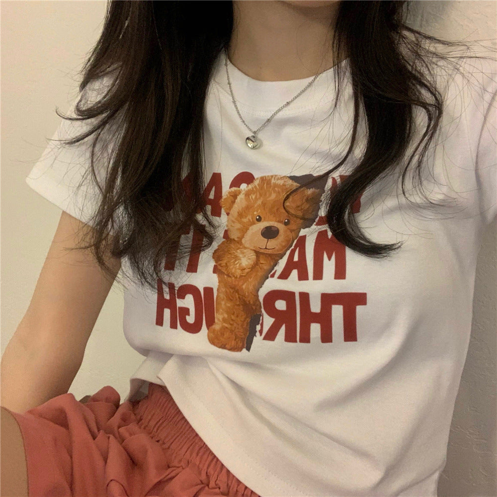 High-waisted Slim-fit Versatile Midriff-baring Top