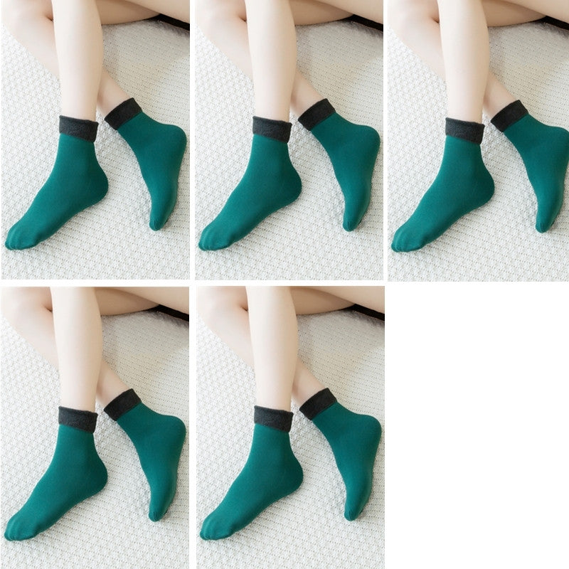 Plus Fleece Socks To Keep Warm Snow Women In Autumn And Winter