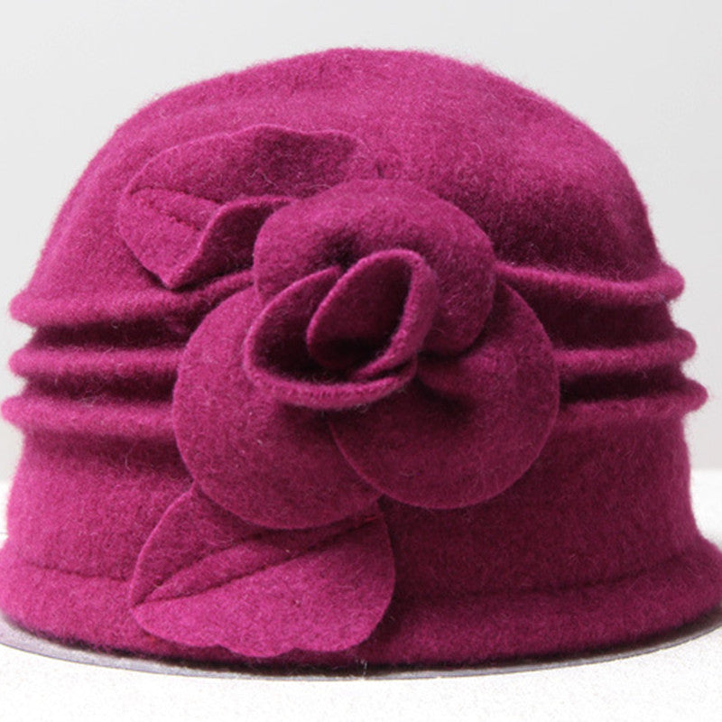 Women's Fashion Solid Color Woolen Hat