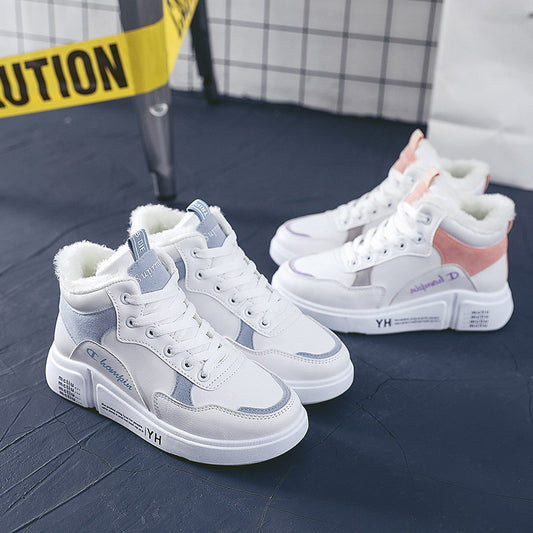 Fashion Winter Warm And Velvet Student Snow Boots