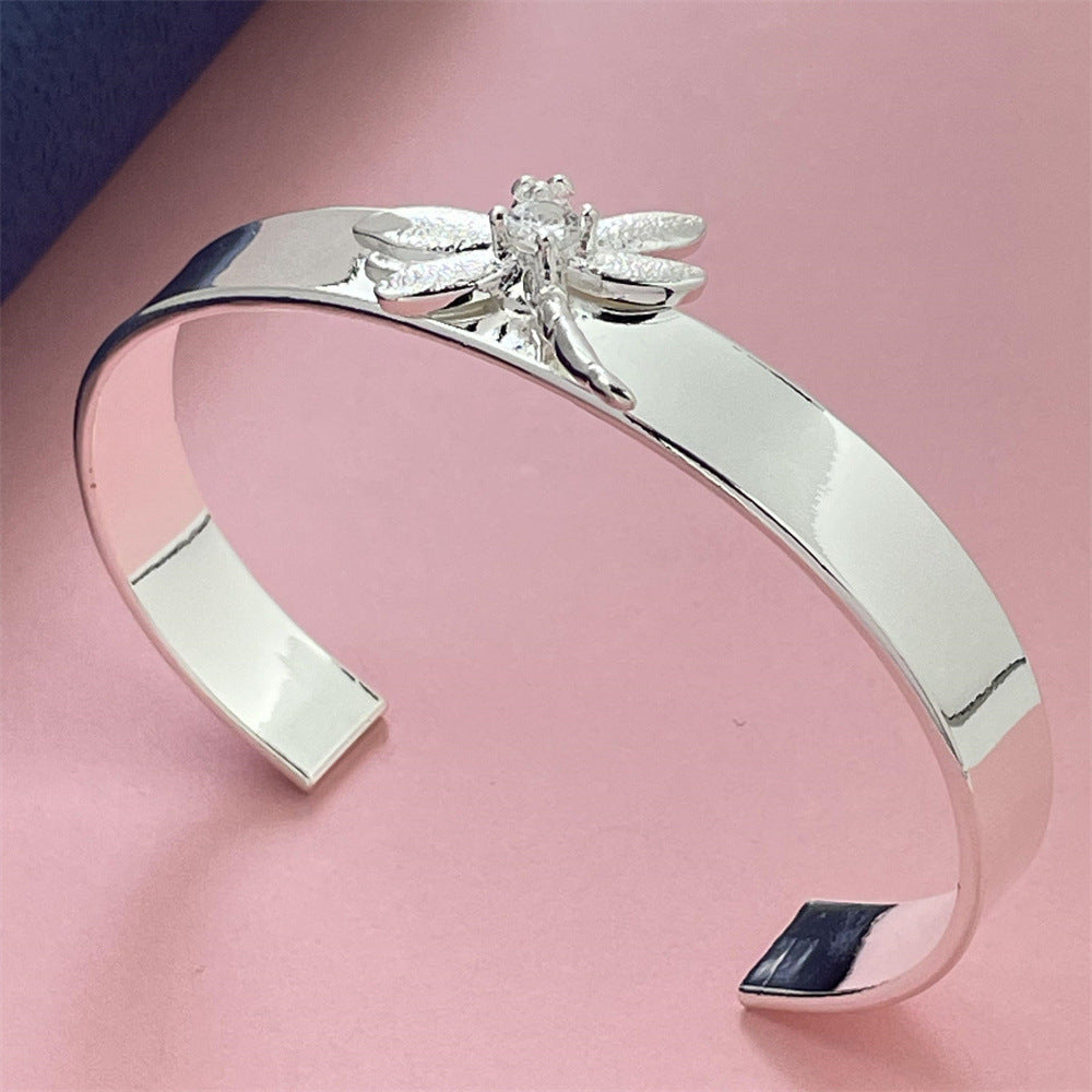 Silver-plated Dragonfly Bracelet A Trendy Social Media-famous Style