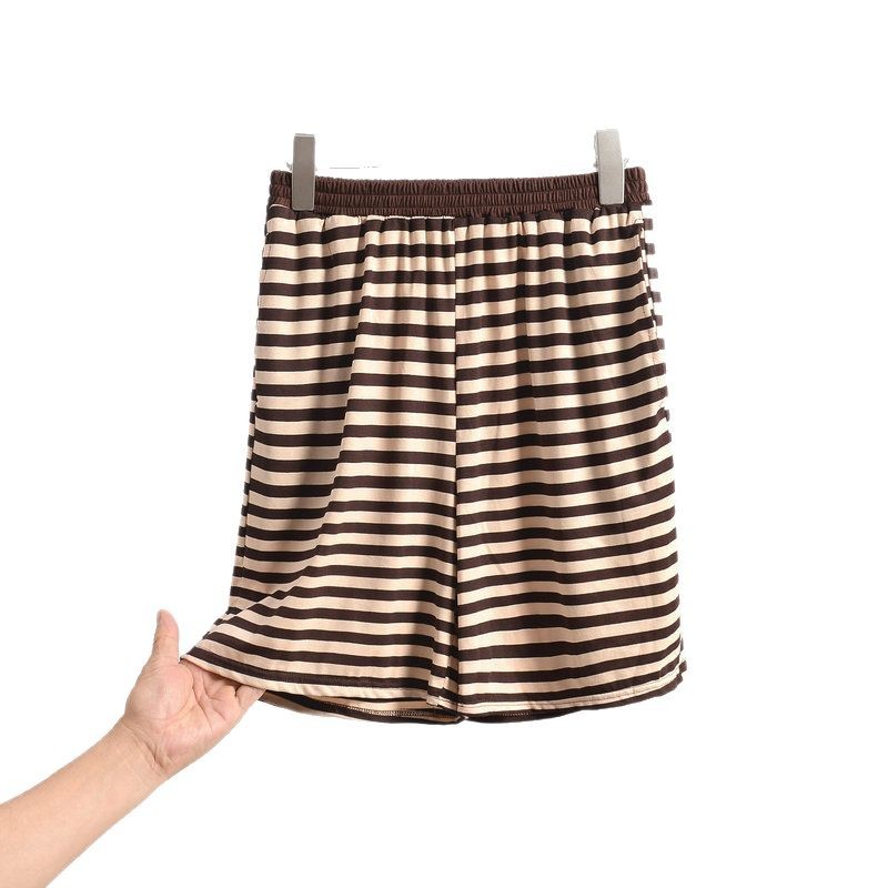 Japanese-style Loose-fitting  Wearable Large-size Bit-cotton Loungewear Pants
