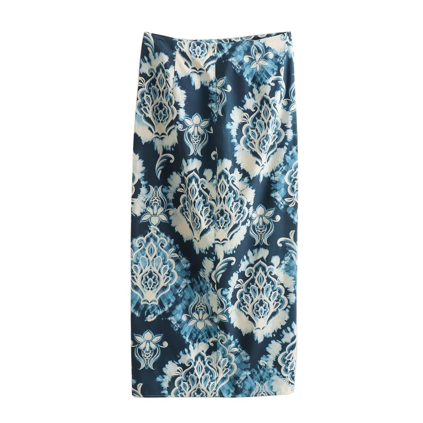 Women's Sling Pleated Print Sling Skirt Suit