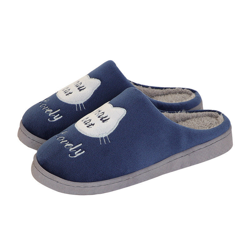 Men's Thick-soled Bag With Confinement Hairy Slippers