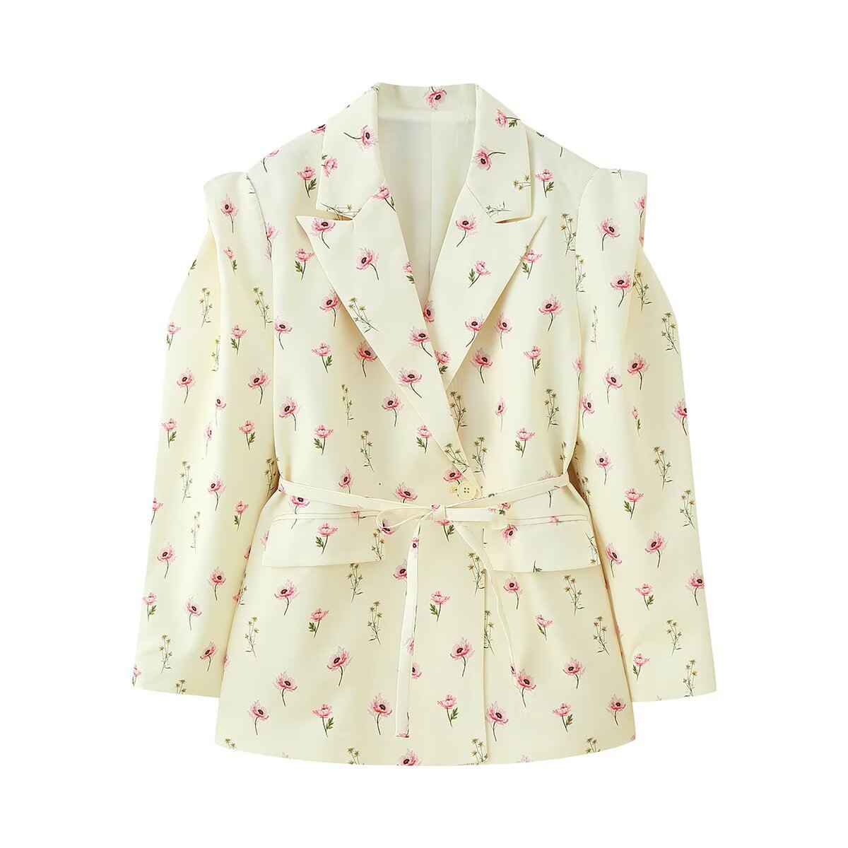 Women's Fashion Unique Sweet Floral Coat
