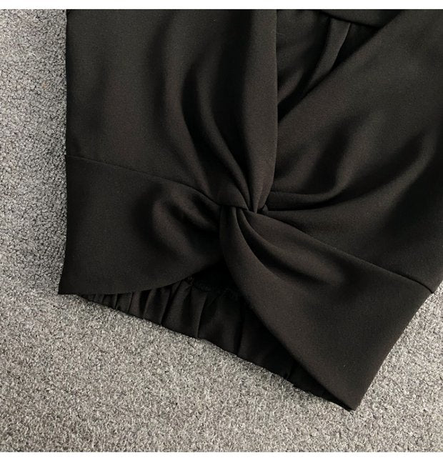 Chiffon Uforet Overdel Udenlandske Modeshows Ny Stil Løs Tynd Høj