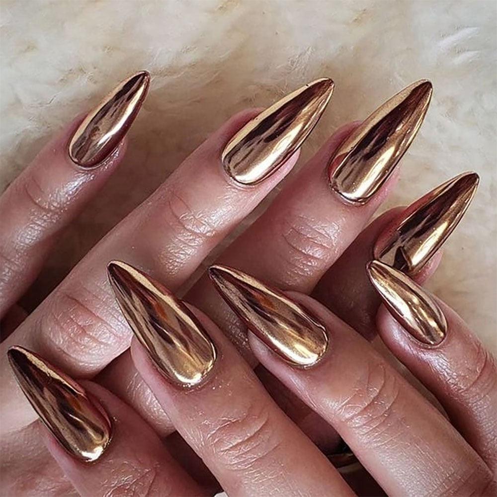 Electroplated Almond Wear Armor European And American Fashion Fake Nail Patch