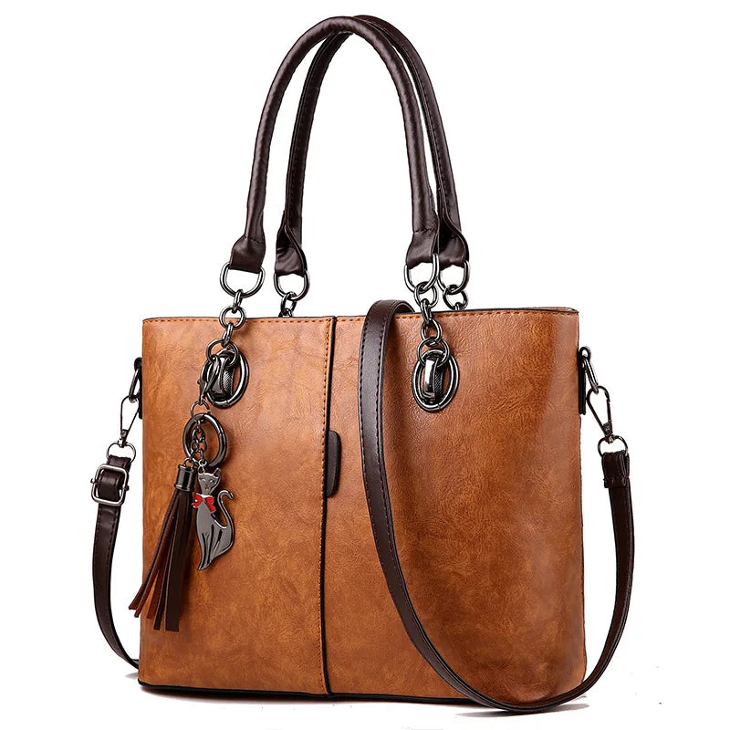 Designer Leather Crossbody Handbags for Women 2023 - Luxury Solid Shoulder Bags